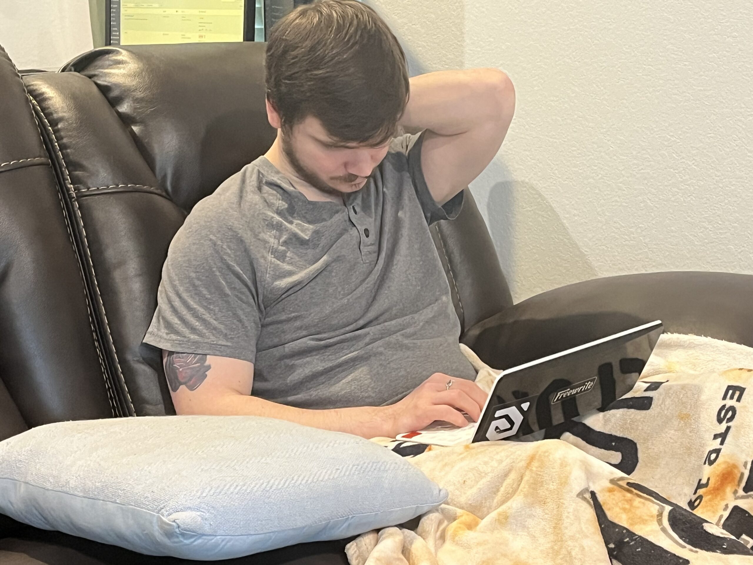 man with laptop